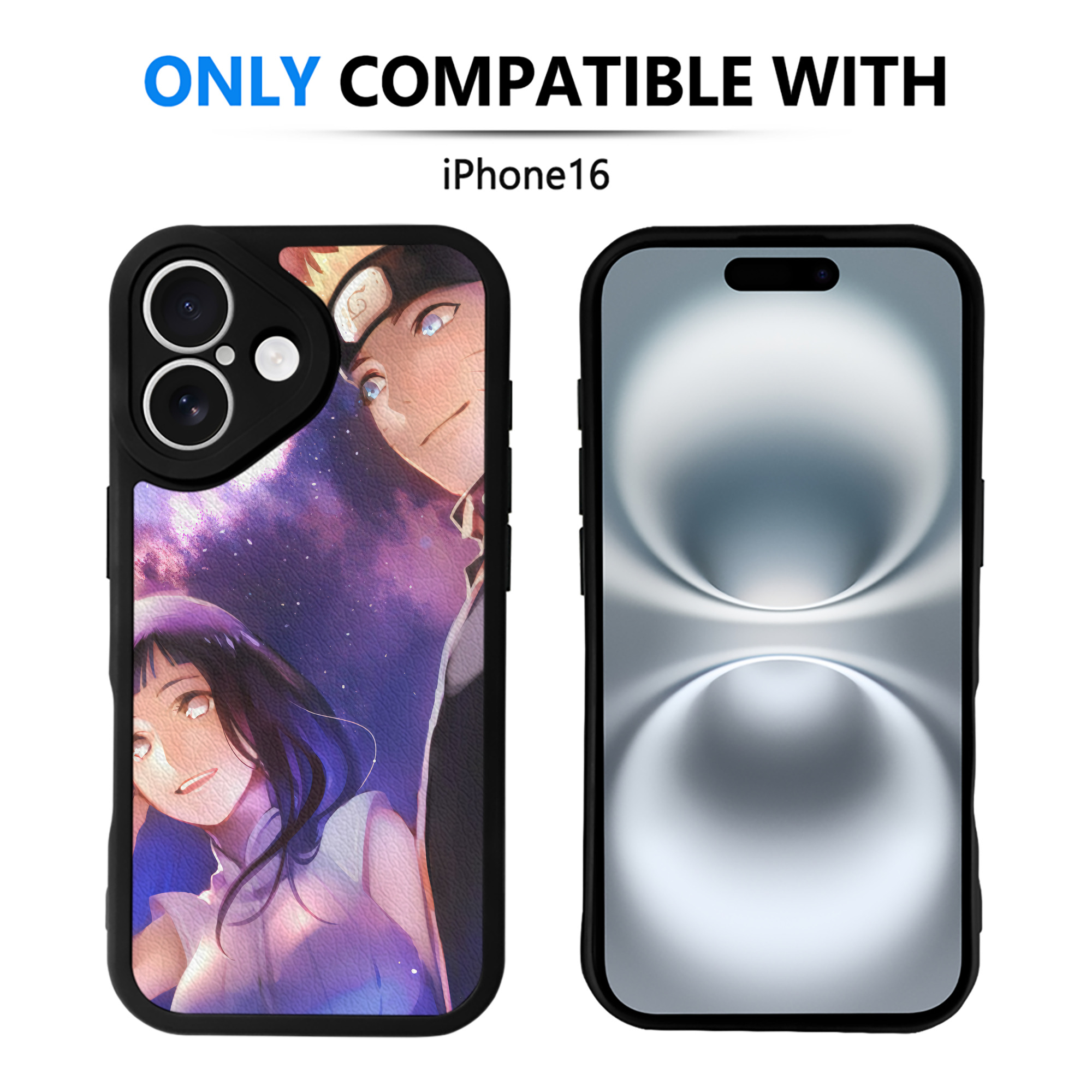 （画像用） NARUTO -ナルト- NARUTO -ナルト- 疾風伝 【iPhone 16シリーズ対応】シリコンスマホケース（レザー調） 材質：シリコン